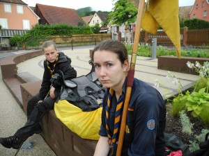 Lange Gesichter: Der Regen nervt!