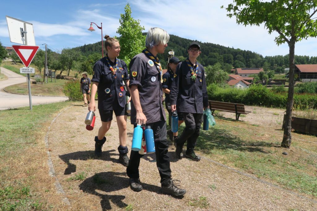 Unterwegs zum Wasserholen